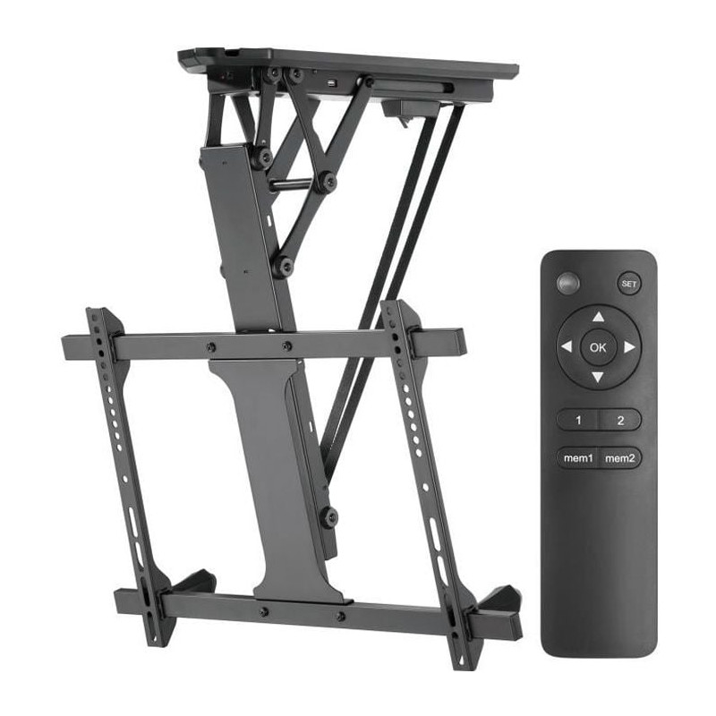 Supporto tv a soffitto elettrico maclean con telecomando max vesa