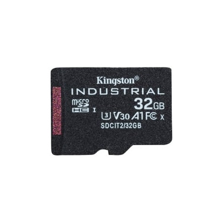32gb scheda microsdhc kingston industrial c10 a1 pslc + adattatore