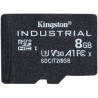 8gb scheda microsdhc kingston industrial c10 a1 pslc + adattatore