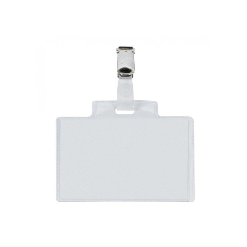 Portanome sei rota pass 3e 9.5 x 6cm metallo con clip 10pz [318410]