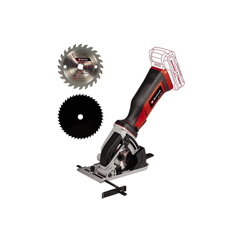 Mini sega circolare einhell portatile a batteria te-cs 18/89