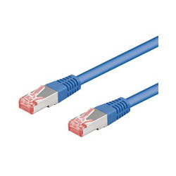 Patch cable rj45 s/ftp cat6 0,50m blau pimf