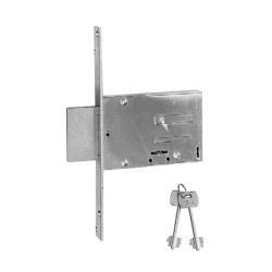 Serratura doppia mappa iseo da infilare 4 mandate 8 cilindro 25x3mm