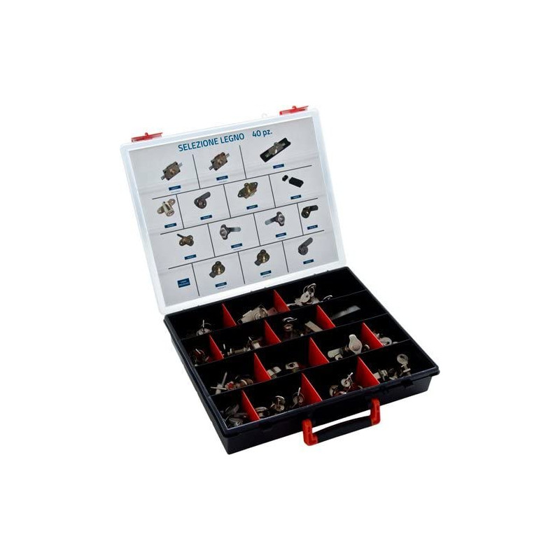 Assortimento serrature mobili legno omr 50pz [class/leg]
