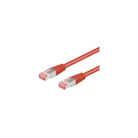 Patch cable rj45 s/ftp cat6 0,50m red pimf