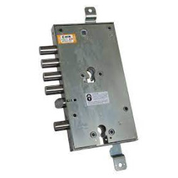 Serratura doppio cilindro moia 5 pistoni 135x256x30mm [6654/280dfb/s1]