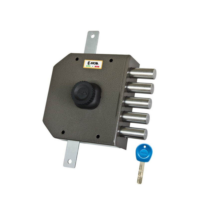 Serratura pompa moia 2 chiusure verticali 5 pistoni 143,5x153,5x29