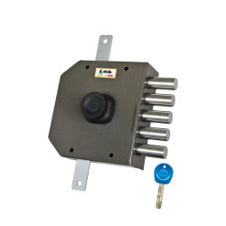 Serratura pompa moia a 2 chiusure verticali/5 pistoni 143,5x153,5x29mm