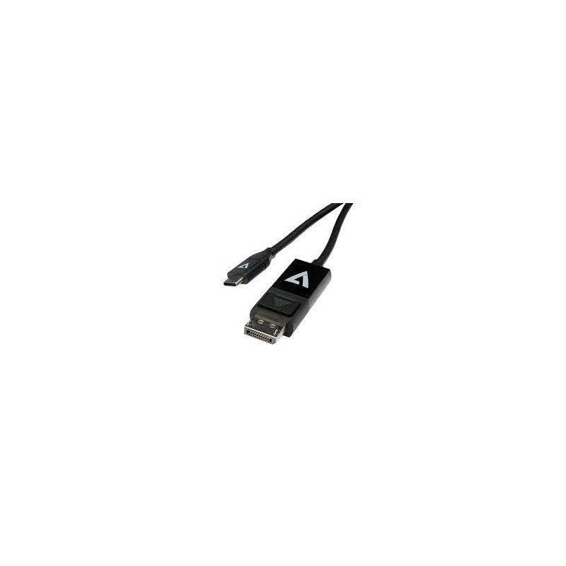 Cavo usb v7 tipo-c a dp 2m nero [v7ucdp-2m]