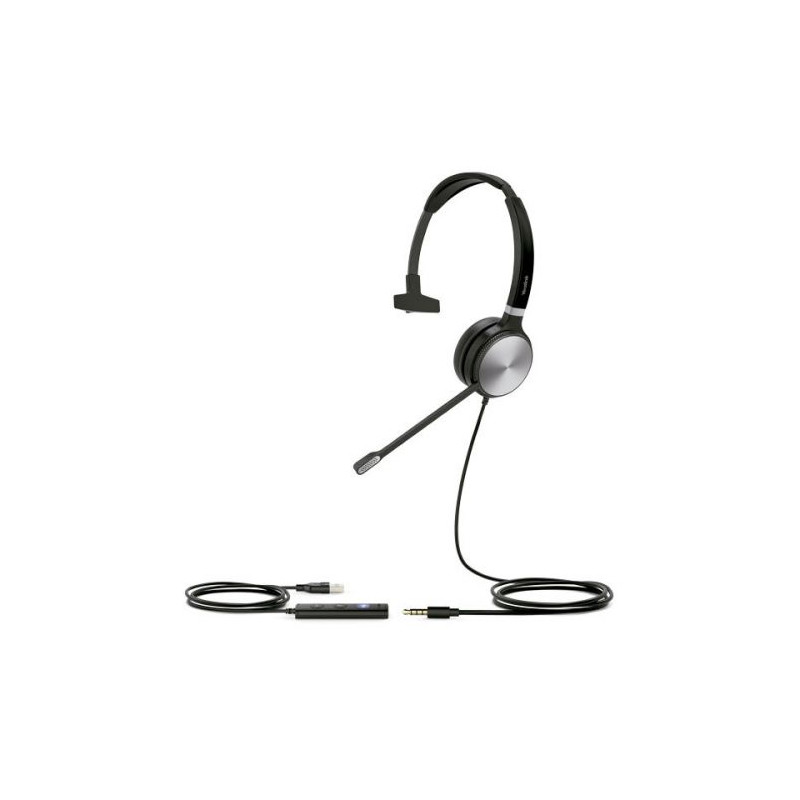 Cuffia yealink uh36 mono con cavo usb 2.0 nero [uh36-mono-usb]