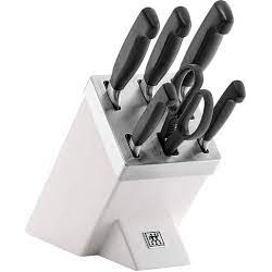 Set coltelli autoaffilanti zwilling bianco [35148-207-0]