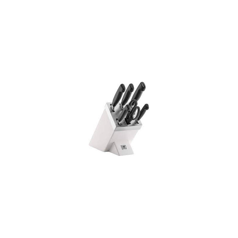 Set coltelli autoaffilanti zwilling bianco [35148-207-0]