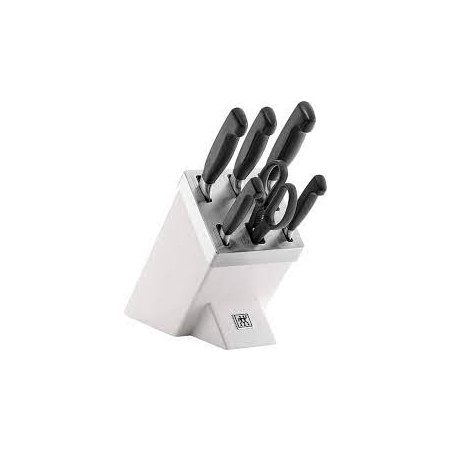 Set coltelli autoaffilanti zwilling bianco [35148-207-0]