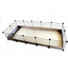 Recinto per cane c e c 3x2 180x75x37 cm maiale coniglio riccio argento