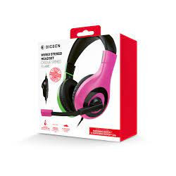 Cuffie bigben switch rosa/verde