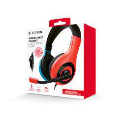 Cuffie bigben switch rosso/blu