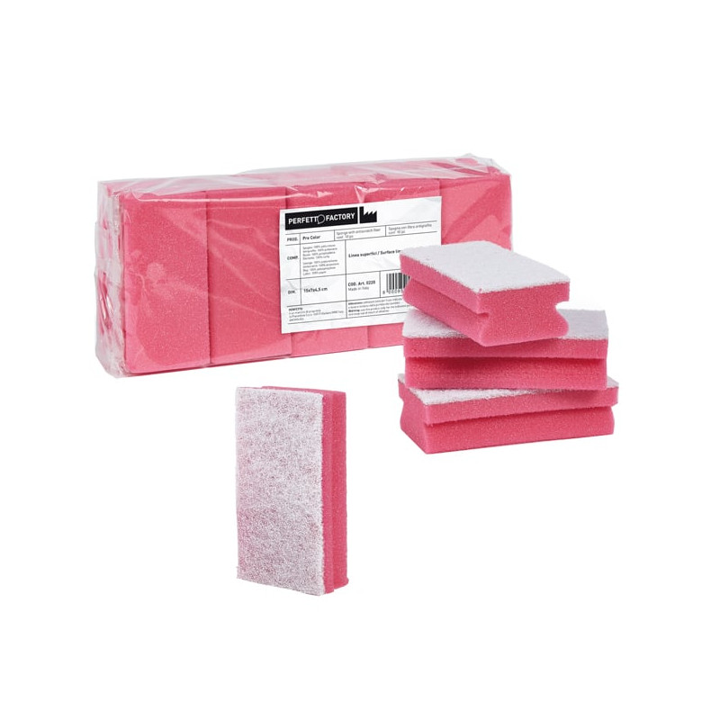 Spugne perfetto con microfibra antigraffio rosso [0220]