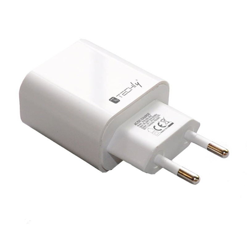 Alimentatore da rete techly alimentatore usb-c da muro 20w pd