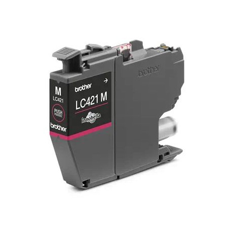 Cartuccia d'inchiostro brother originale 200pagine magenta [lc421m]