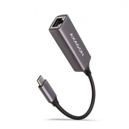 Adattatore di rete usb axagon tipo-c 10/100/1000 grigio [ade-trc]