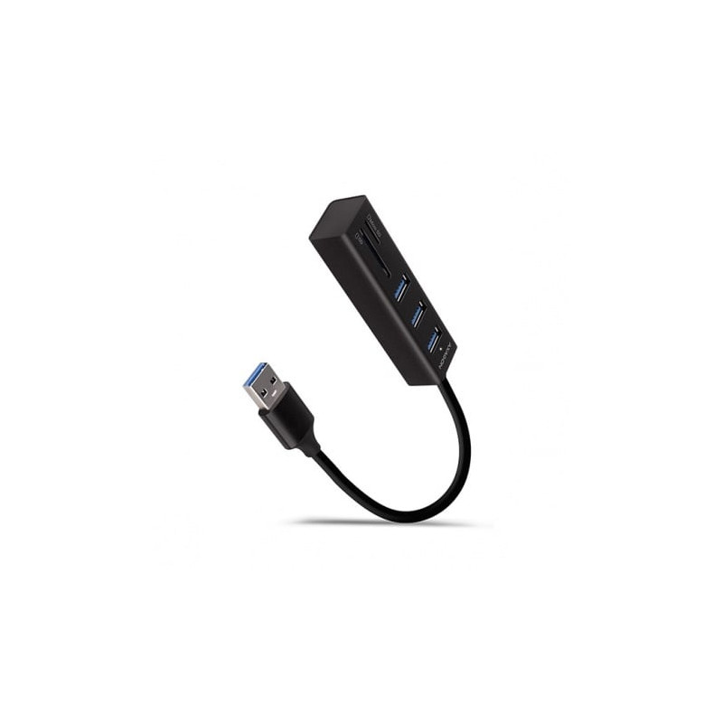 Hub usb axagon 3 porte tipo-a 3.0 nero [hma-cr3a]