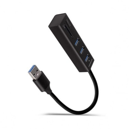 Hub usb axagon 3 porte tipo-a 3.0 nero [hma-cr3a]