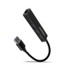 Hub usb axagon 3 porte tipo-a 3.0 nero [hma-gl3a]