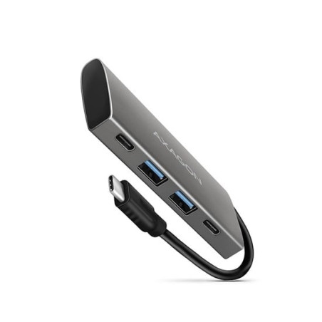 Hub usb axagon 2 porte tipo-c/a 3.1 argento [hmc-4g2]
