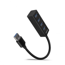 Hub usb mini axagon 4x usb 3.2 tipo-c nero [hue-m1a] -