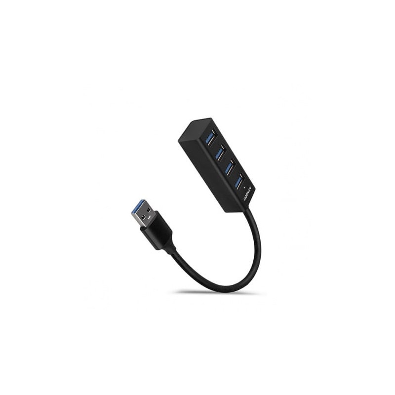 Hub usb mini axagon 4x usb 3.2 tipo-c nero [hue-m1a] -