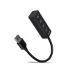 Hub usb mini axagon 4x usb 3.2 tipo-c nero [hue-m1a] -