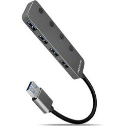 Hub usb axagon tipo-a 4x usb 3.2 argento [hue-msa]