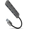 Hub usb axagon tipo-a 4x usb 3.2 argento [hue-msa]