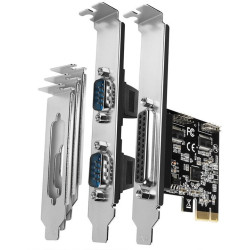 Scheda pci axagon db25/db9 m/porta parallela/porta seriale/uscita