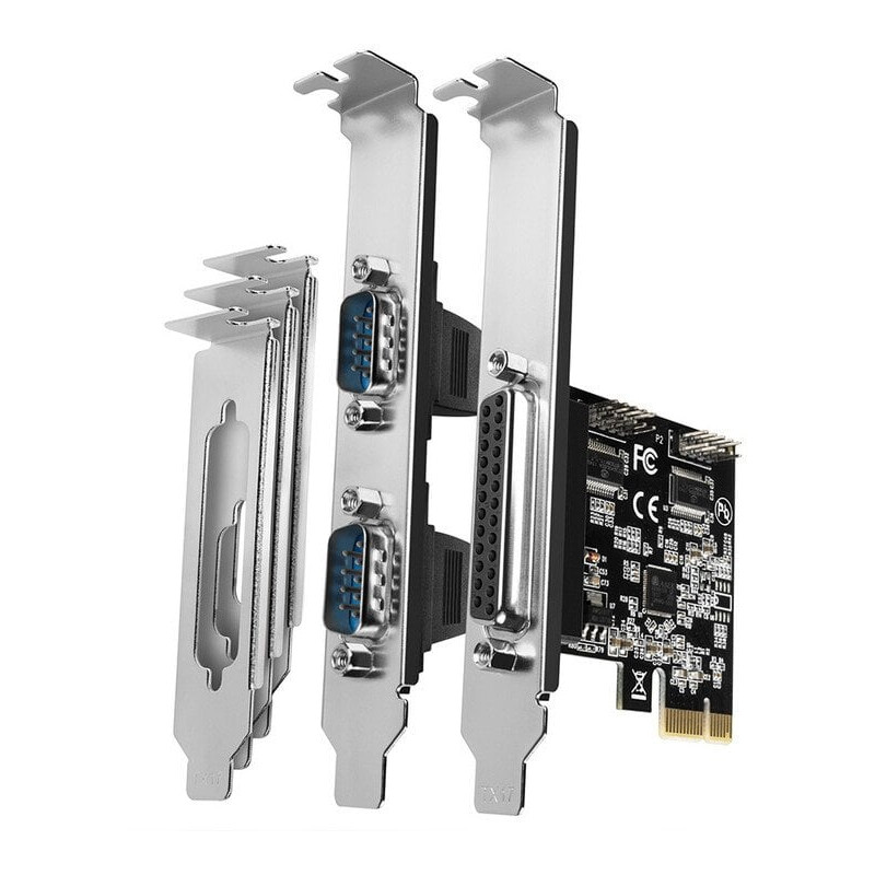 Scheda pci axagon db25/db9 m/porta parallela/porta seriale/uscita