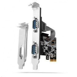 Scheda pci axagon db9 m/porta seriale/uscita a 2 porte [pcea-psn]