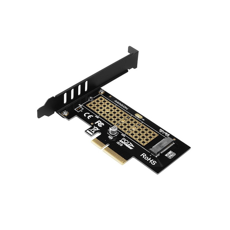 Scheda pci axagon pcem2-n 3.0 x4 1x ssd m.2 nvme fino a 2280