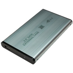 Box hard disk 2,5 logilink usb 2.0/sata silver alu [ua0041a]