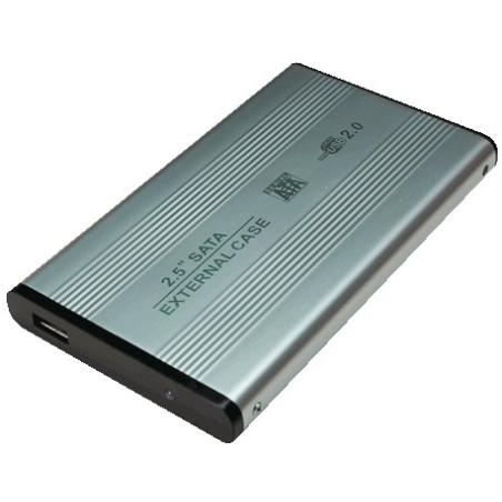 Box hard disk 2,5 logilink usb 2.0/sata silver alu [ua0041a]