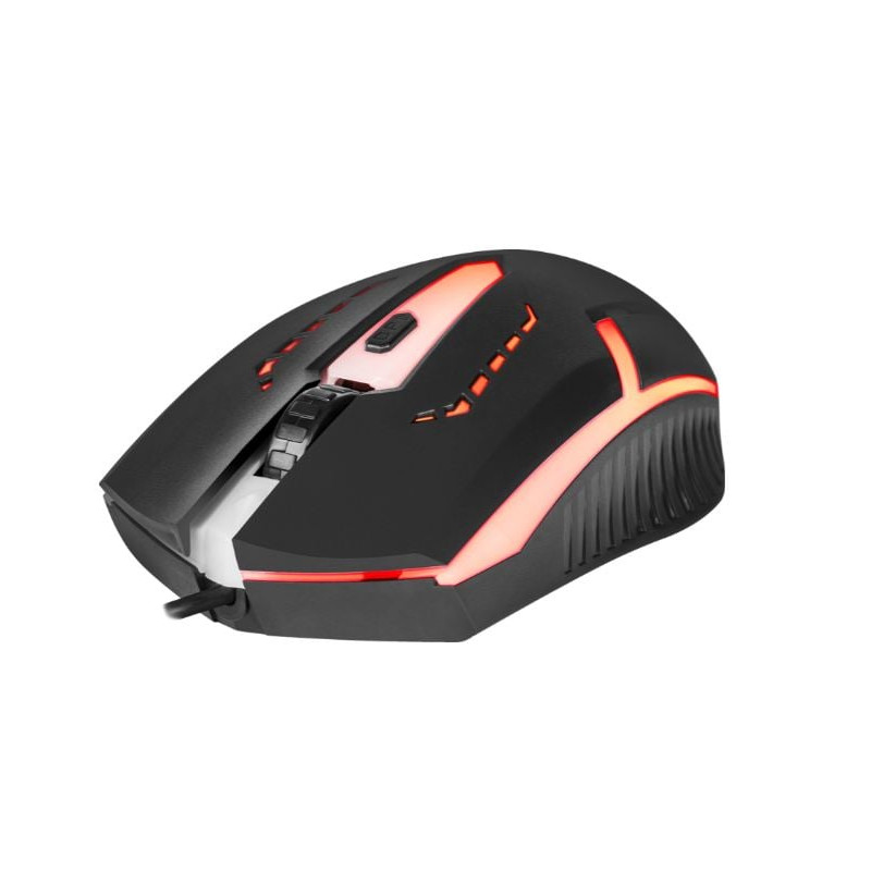 Mouse ottico defender hit mb-601 led 1200dpi 4p nero [52601]