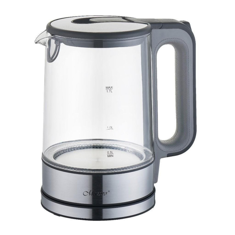 Bollitore elettrico maestro vetro 1,7l 2200w [mr-053-grey]