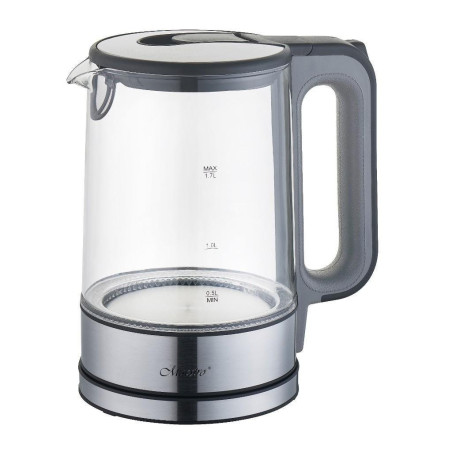 Bollitore elettrico maestro vetro 1,7l 2200w [mr-053-grey]