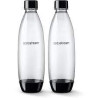 Bottiglie in vetro sodastream soda fuse 2 conf nero [1741260490]
