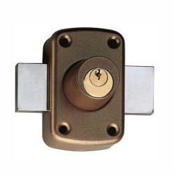 Serratura ferroglietto iseo 2 mandate marrone [470500]