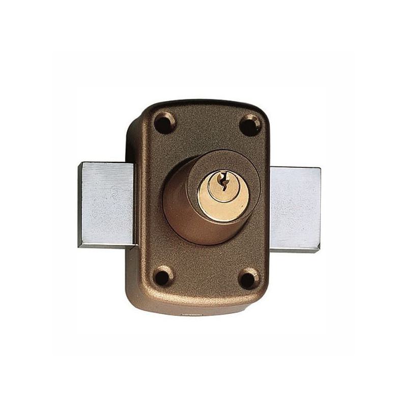 Serratura ferroglietto iseo 2 mandate marrone [470500]