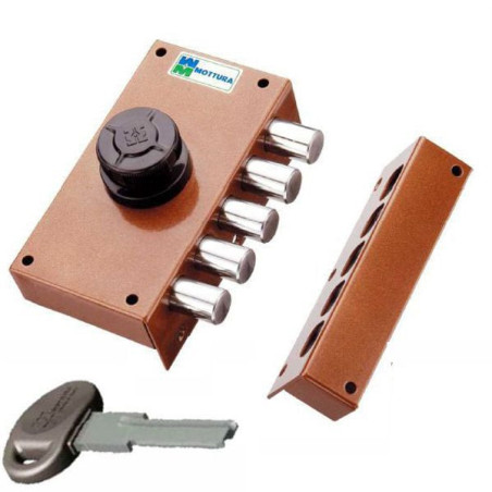 Serrature mottura 5 pistoni marrone [30407vd5a]