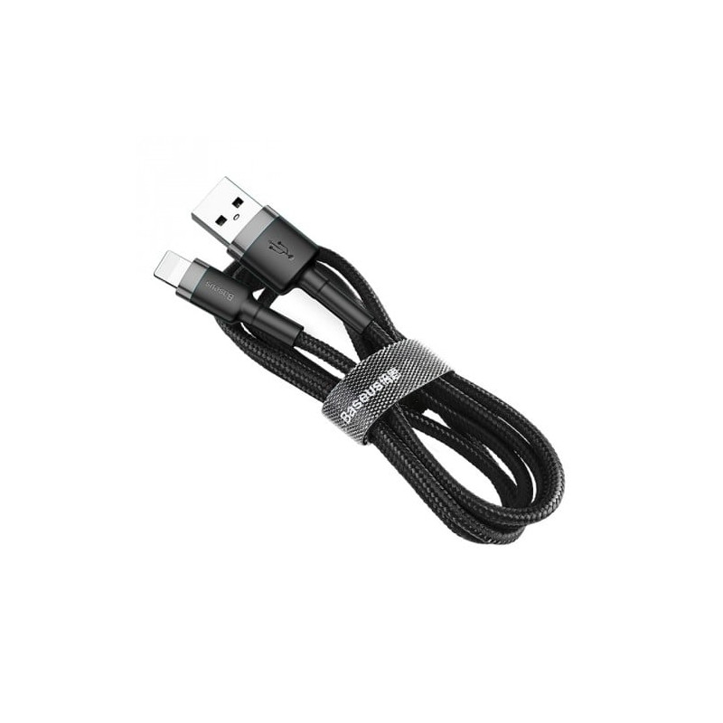 Cavo baseus cafule usb-a m/m 1m black/grey [calklf-bg1]