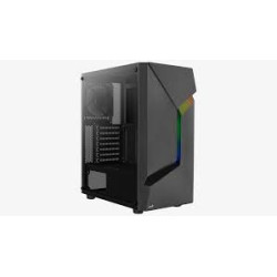 Case aerocool scape-g-bk-v1 rgb midi-tower vetro