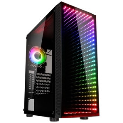 Case kolink void rift argb midi-tower vetro temperato nero
