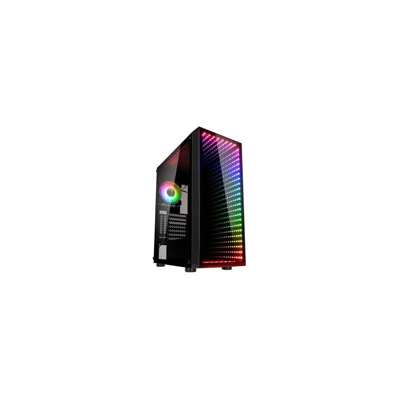 Case kolink void rift argb midi-tower vetro temperato nero